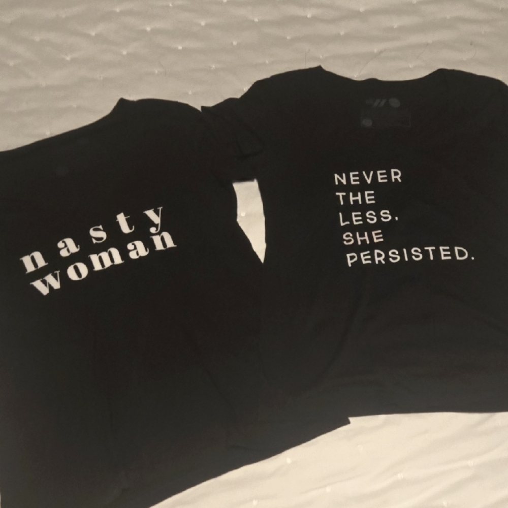 Black Graphic Tees with Bold Statements